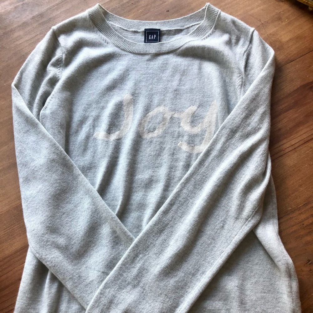 Gap light grey JOY sweater